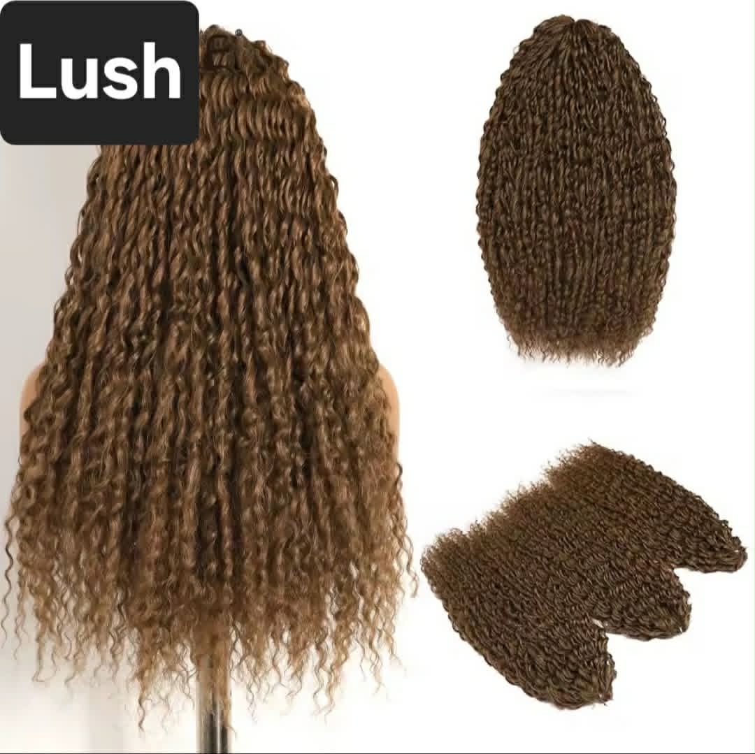 Blonde Deep Wave  Synthetic Crochet Hair 300gram