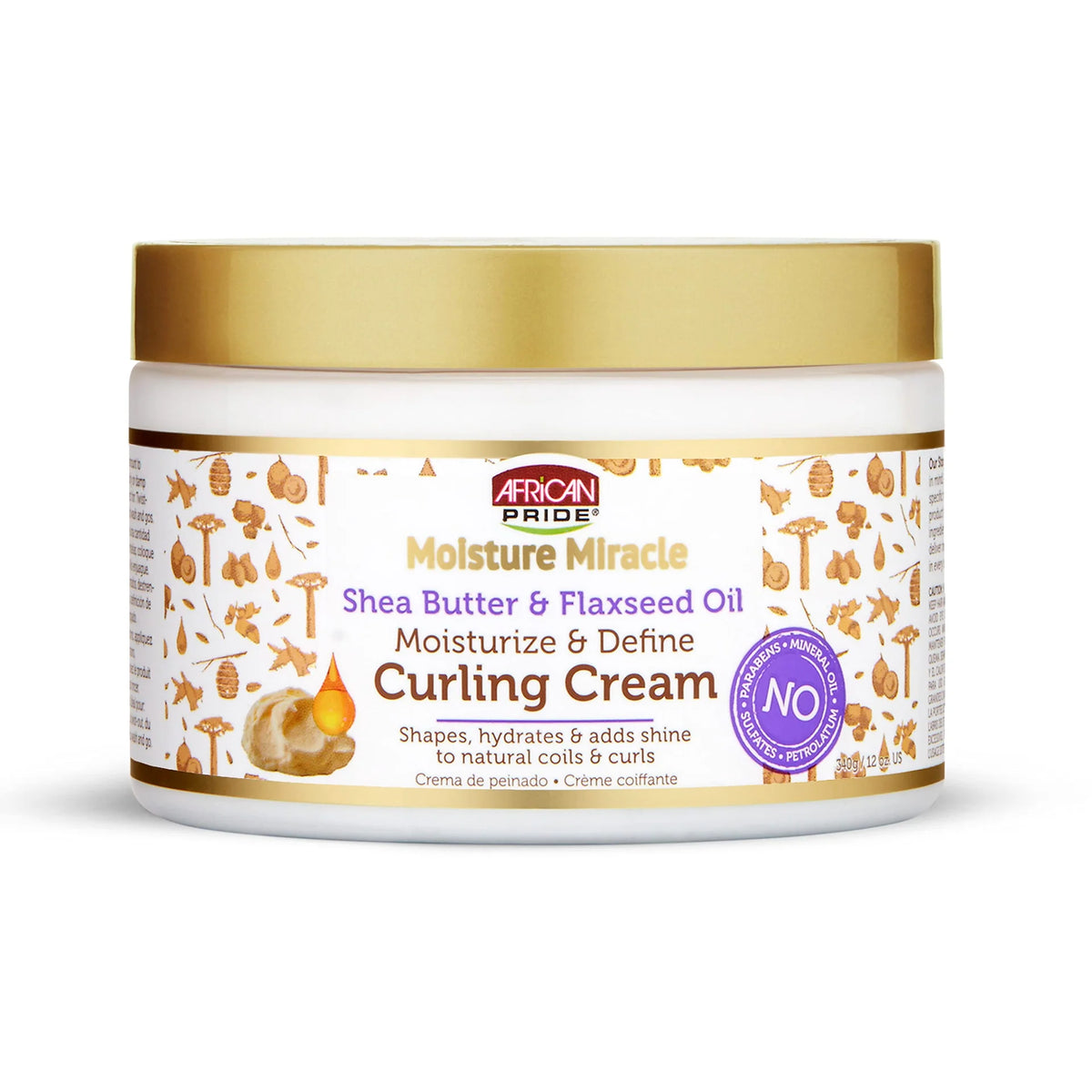 Moisture Miracle Shea Butter and Flaxseed Oil Curling Cream 340g